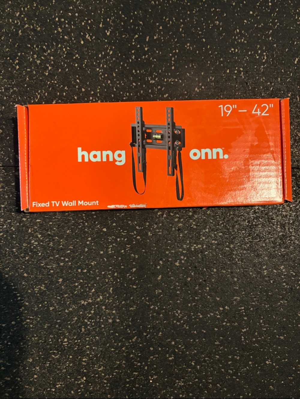 onn. Fixed TV Wall Mount for 19"–42" - Red